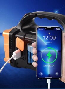 Powergold PG-800 Çok Fonksiyonlu Şarjlı Kamp Feneri Solar Enerjili 38W