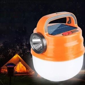 Powergold PG-200 Solar Şarj Sistemli 50W Kamp Lambası Mavi