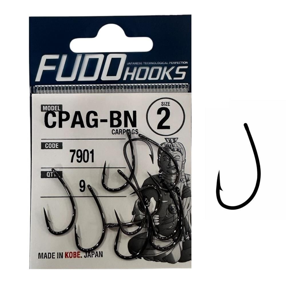 Fudo 7901 No:2 Carp AGS Black Nikel Olta İğnesi 9 Adet