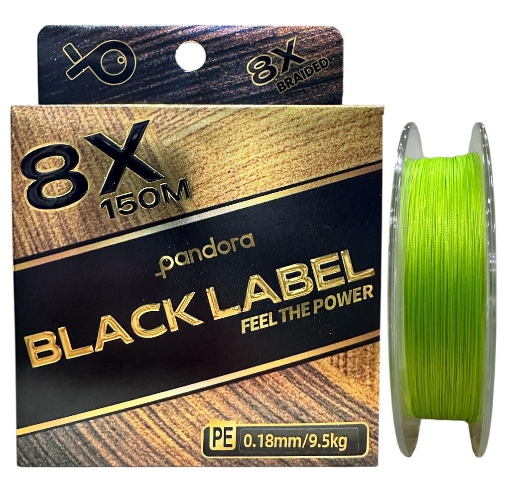 Pandora Black Label 8X 150 mt 0.18mm İp Misina Light Green