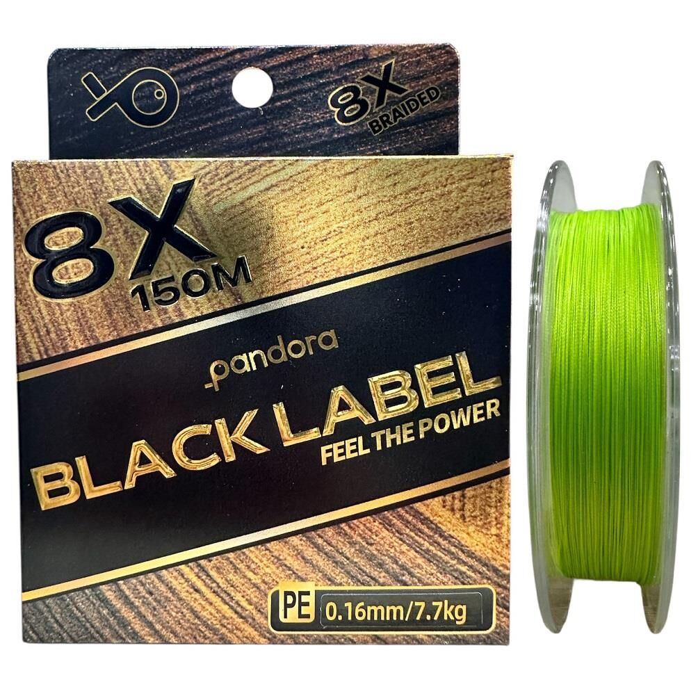 Pandora Black Label 8X 150 mt 0.16mm İp Misina Light Green