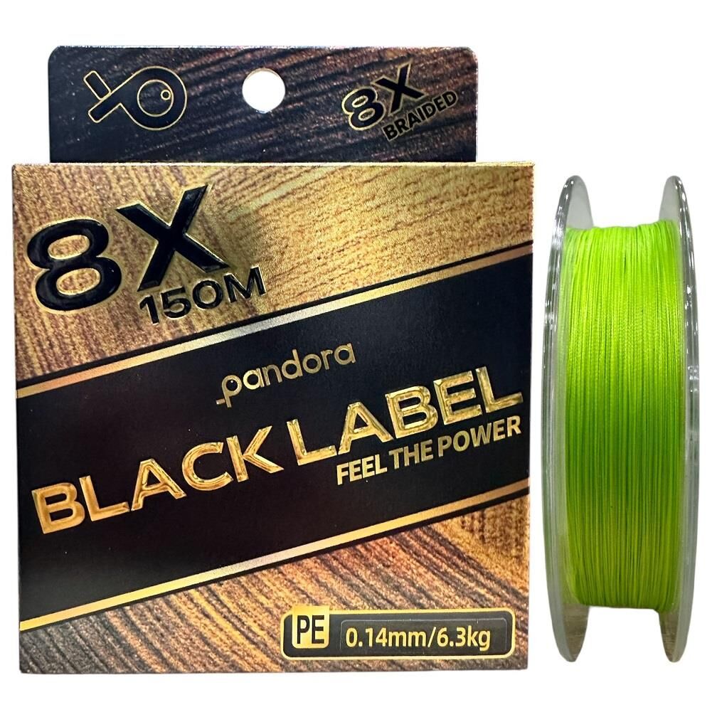 Pandora Black Label 8X 150 mt 0.14mm İp Misina Light Green