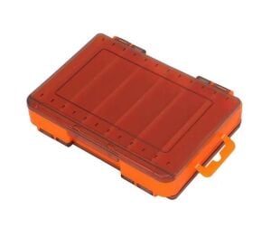 Shufa Çift Taraflı Maket Yem Kutusu 12 Gözlü Turuncu 14x10.5x3cm