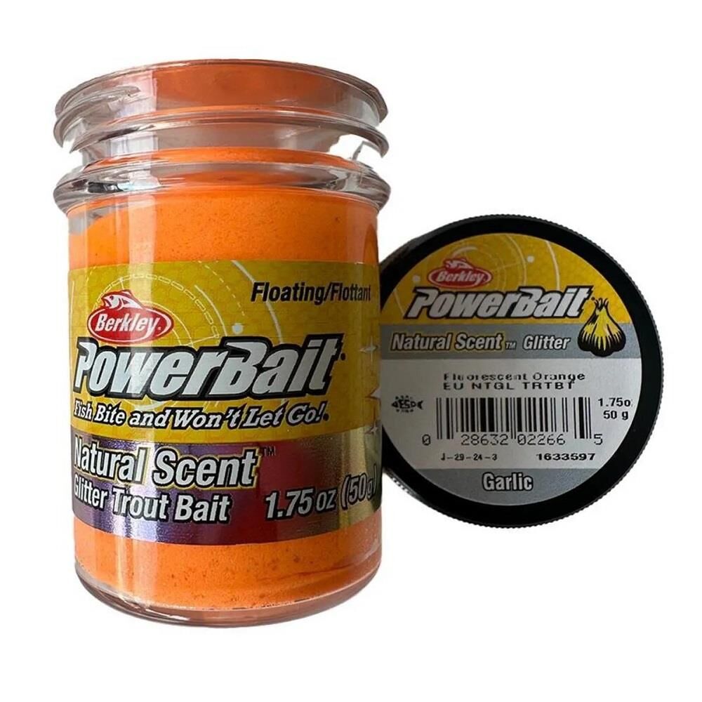 Berkley Powerbait Naturel Scent Garlic Simli Alabalık Hamuru Fluorescent Orange