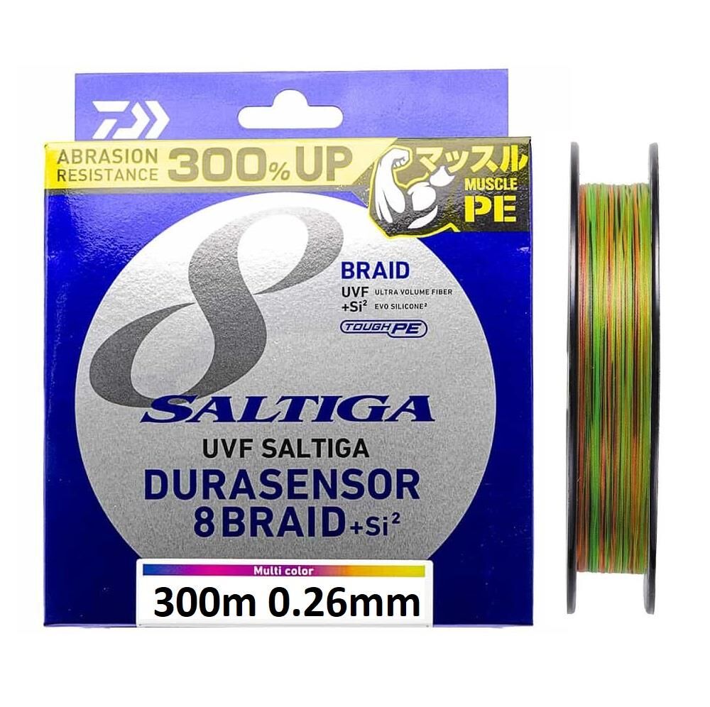 Daiwa Saltiga 8 Braid Dura 0.26mm 300m Multicolor İp Misina
