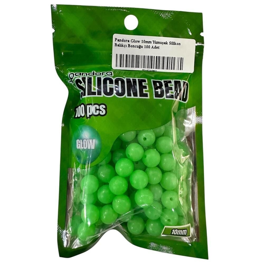 Pandora Glow 10mm Yumuşak Silikon Balıkçı Boncuğu 100 Adet