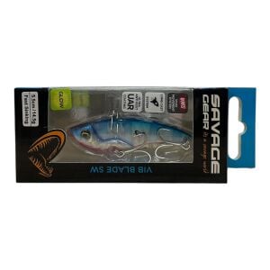 Savage Gear 3D Vib Blade 14.5gr 5.5cm Vibrasyon Jig Yem Blue Pink Zebra Glow