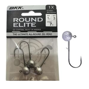 BKK Round Elite 7gr No:1 Classic Bait Keeper Jighead Zoka 3 Adet