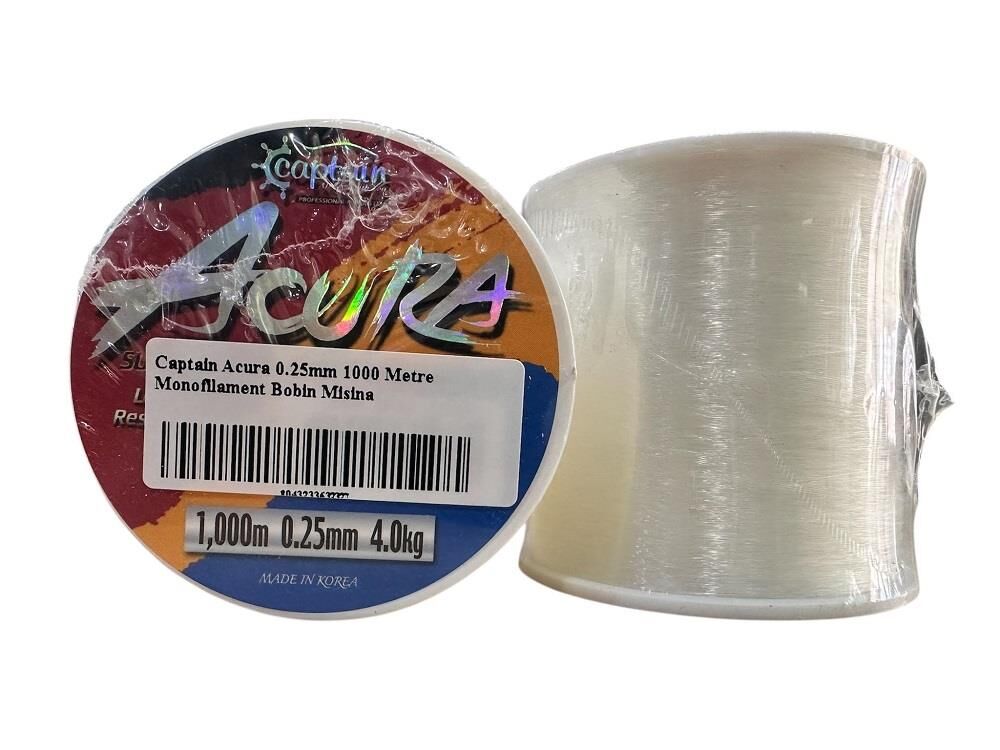 Captain Acura 0.25mm 1000 Metre Monofilament Bobin Misina