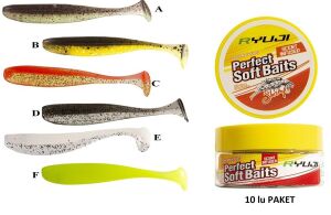 Ryuji Perfect Bait BT 7cm 2gr Karides Kokulu Silikon (10 Adet)