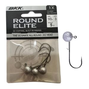 BKK Round Elite 5gr No:1/0 Classic Bait Keeper Jighead Zoka 3 Adet