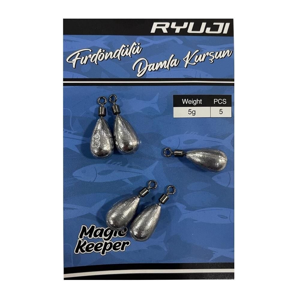 Ryuji Fırdöndülü Damla Kurşun 5gr 5 Adet