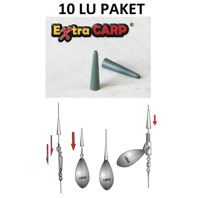 Extra Carp Tail Rubber Cone 10pcs