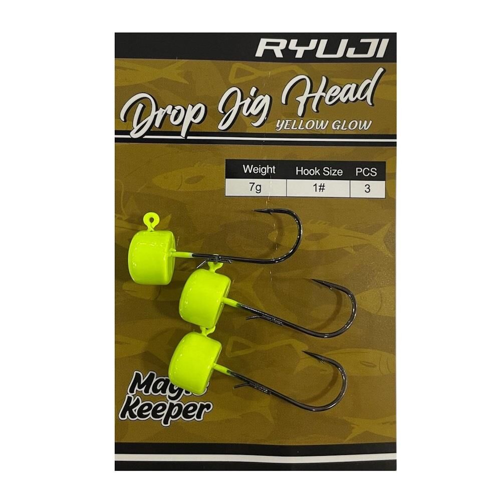 Ryuji Drop Jig Head Zoka 7gr No:1  3 Adet Yellow