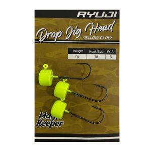 Ryuji Drop Jig Head Zoka 7gr No:1  3 Adet Yellow