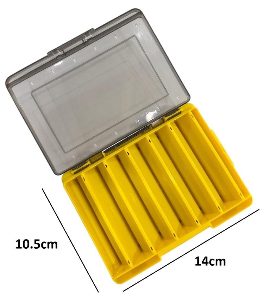 Pandora 12 Gözlü Çift Taraflı LRF Maket Yem Kutusu Sarı 14x10.5x3cm