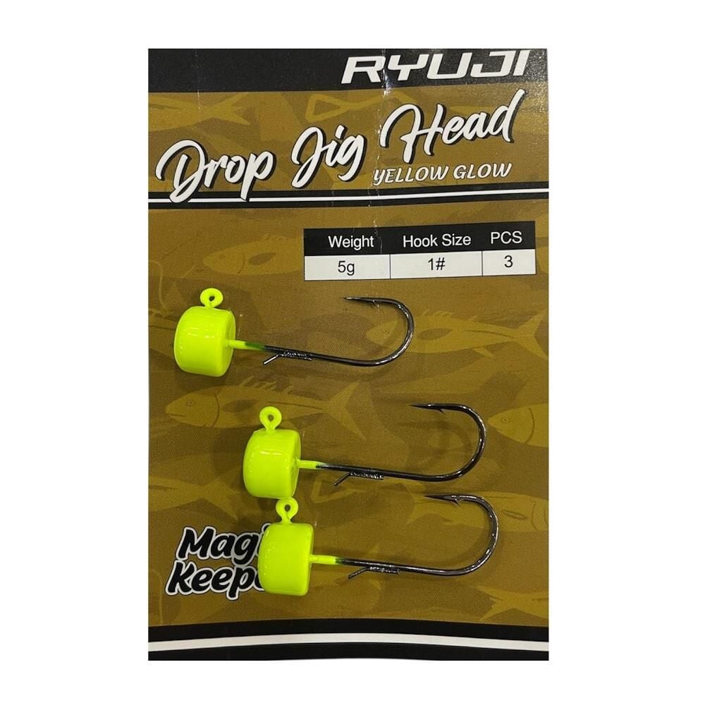 Ryuji Drop Jig Head Zoka 5gr No:1  3 Adet Yellow