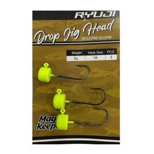 Ryuji Drop Jig Head Zoka 5gr No:1  3 Adet Yellow