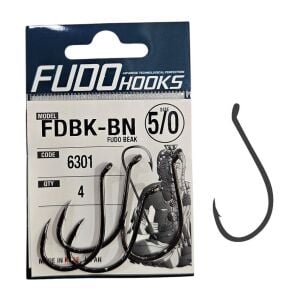 Fudo 6301 No:5/0 Fudo Beak Black Nikel Olta İğnesi 4 Adet