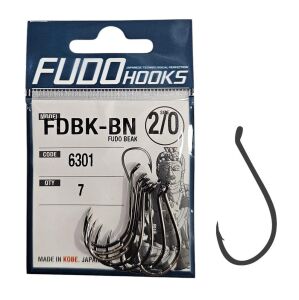 Fudo 6301 No:2/0 Fudo Beak Black Nikel Olta İğnesi 7 Adet