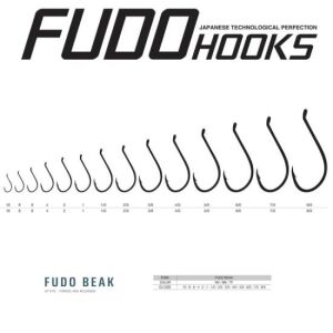 Fudo 6301 No:2/0 Fudo Beak Black Nikel Olta İğnesi 7 Adet