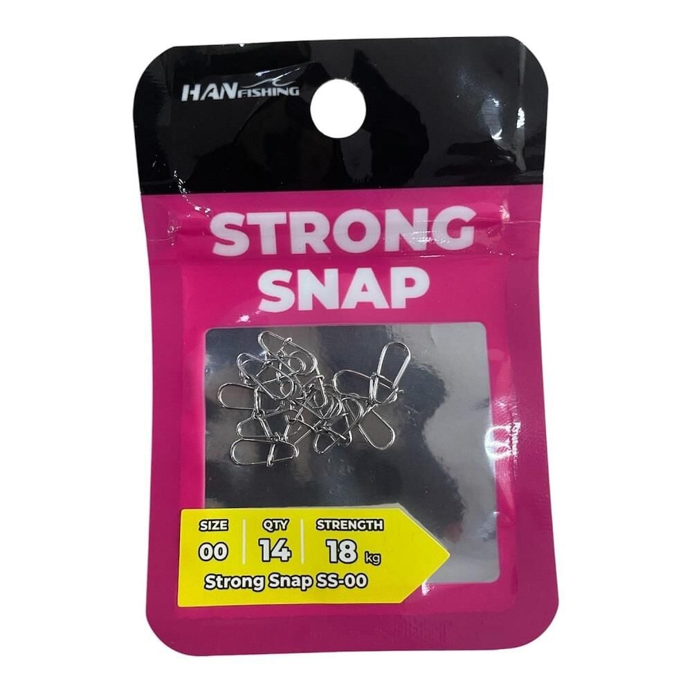 Hanfish Strong Snap No 00 LRF Klipsi 14 Adet