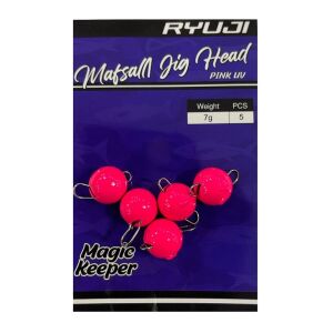 Ryuji Mafsallı Jig Head Zoka 7gr 5 Adet Pink UV