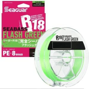 Seaguar R18 Seabass PE X8 1.2PE 0.185mm 150m İp Misina Flash Green