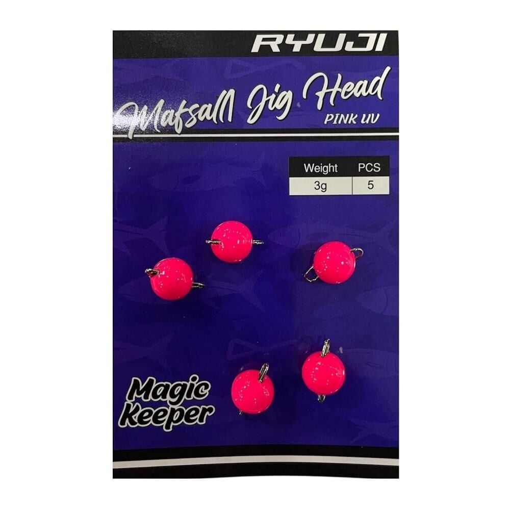 Ryuji Mafsallı Jig Head Zoka 3gr 5 Adet Pink UV
