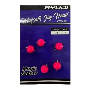 Ryuji Mafsallı Jig Head Zoka 3gr 5 Adet Pink UV