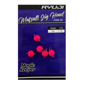 Ryuji Mafsallı Jig Head Zoka 2gr 5 Adet Pink UV