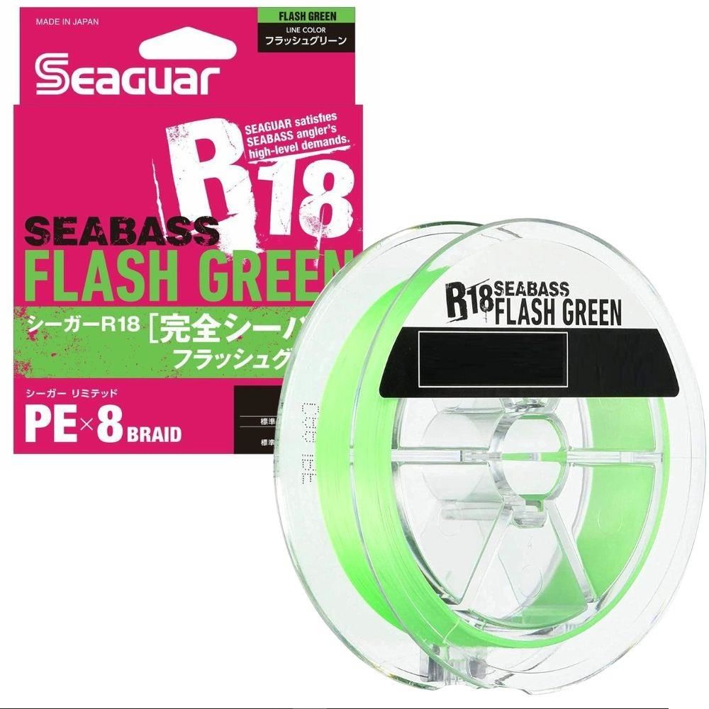Seaguar R18 Seabass PE X8 0.8PE 0.148mm 150m İp Misina Flash Green