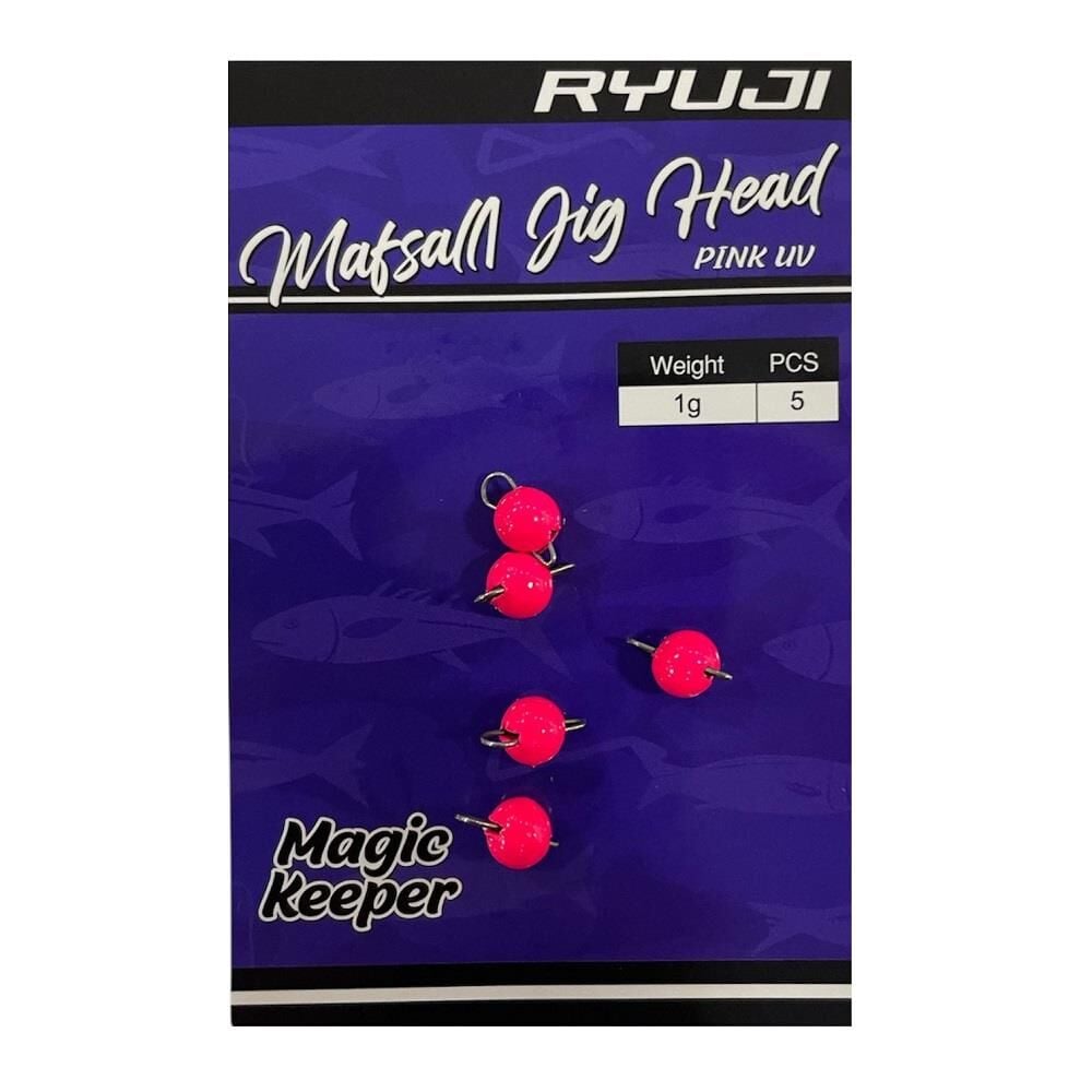 Ryuji Mafsallı Jig Head Zoka 1gr 5 Adet Pink UV