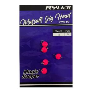 Ryuji Mafsallı Jig Head Zoka 1gr 5 Adet Pink UV
