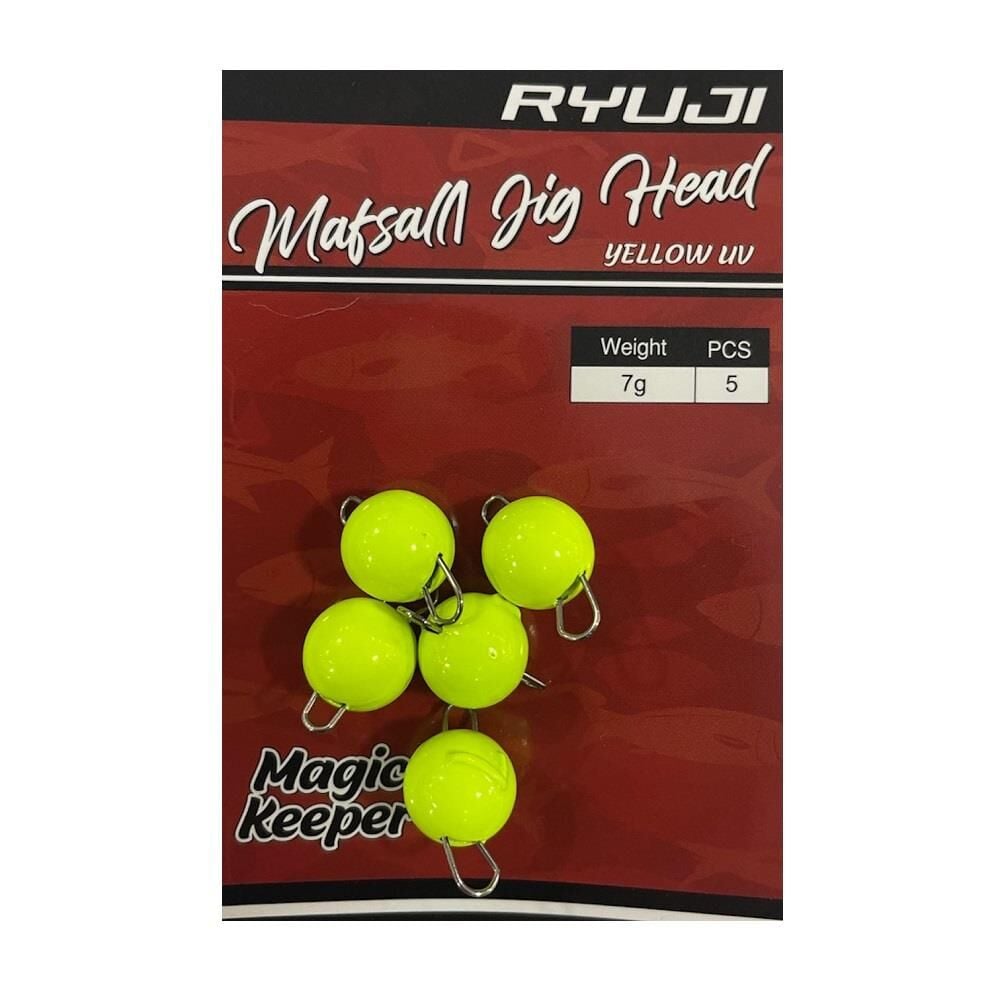 Ryuji Mafsallı Jig Head Zoka 7gr 5 Adet Yellow UV