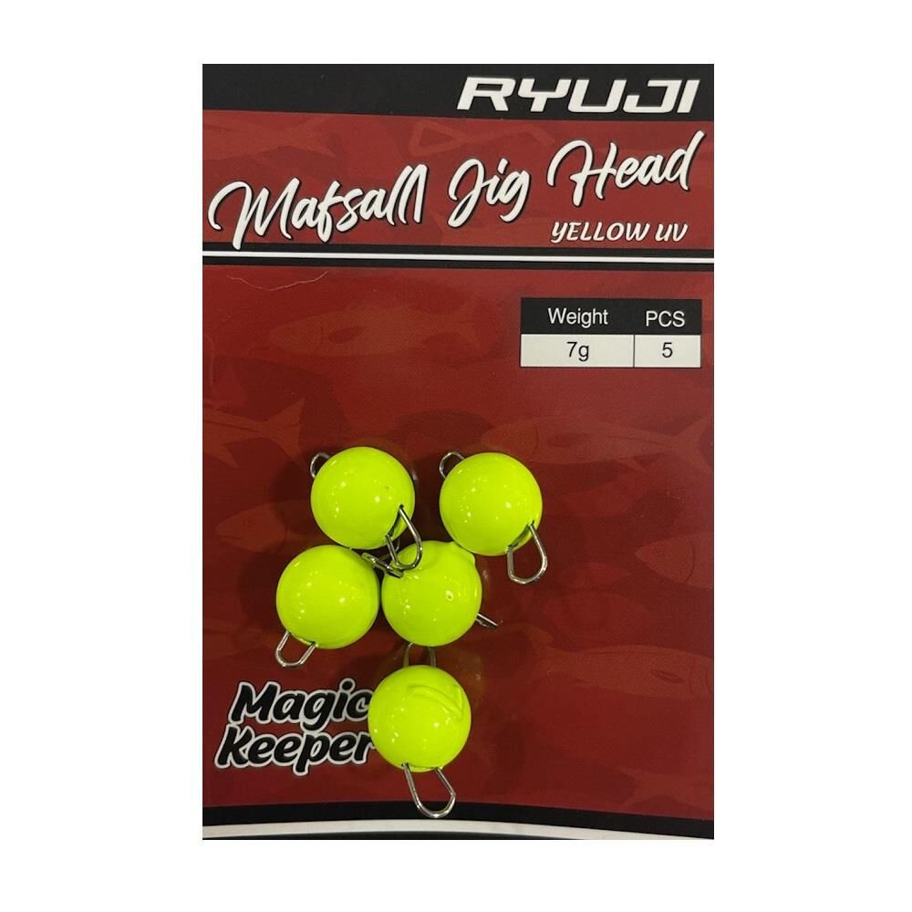 Ryuji Mafsallı Jig Head Zoka 7gr 5 Adet Yellow UV