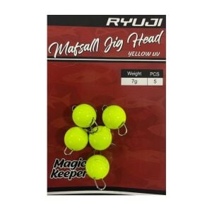 Ryuji Mafsallı Jig Head Zoka 7gr 5 Adet Yellow UV