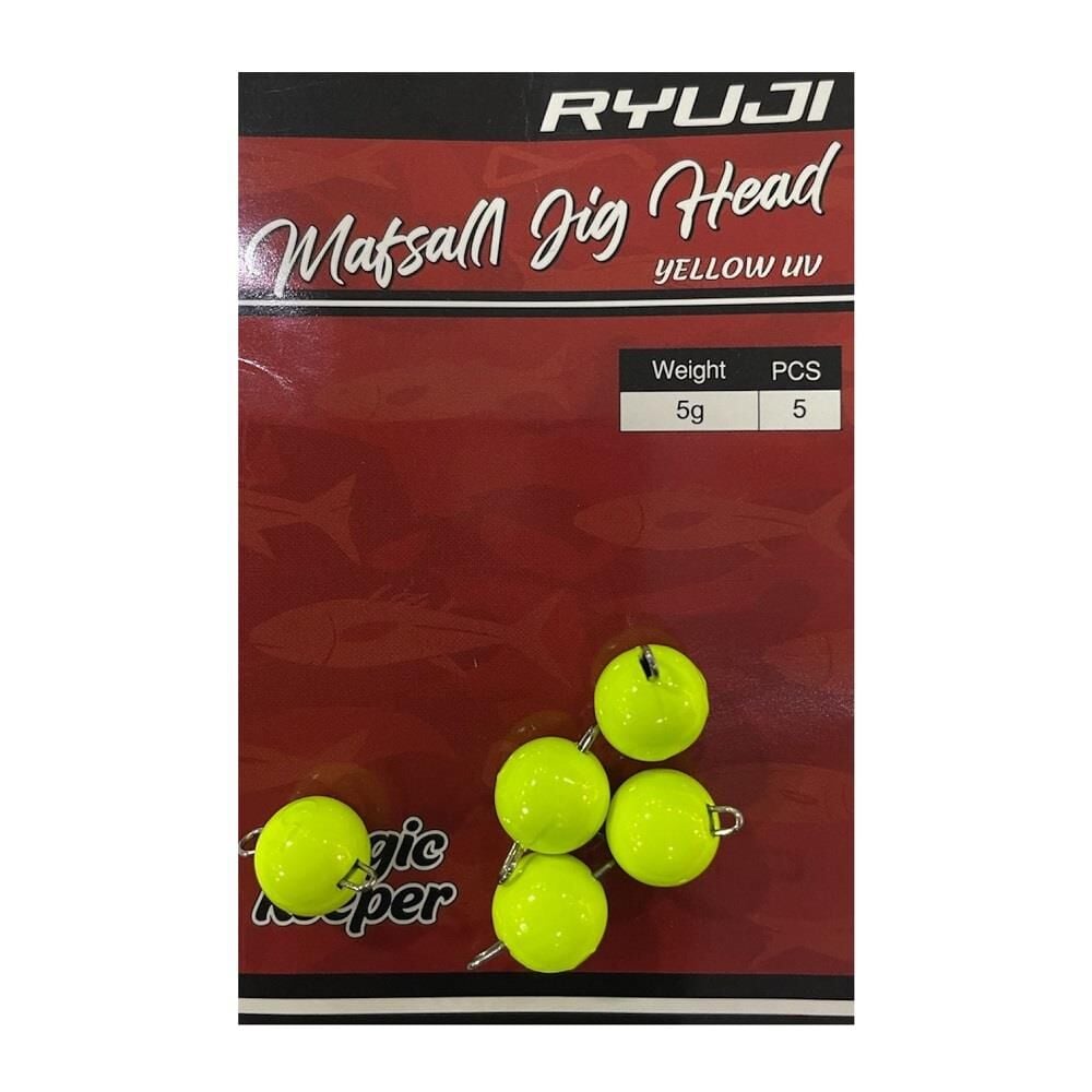 Ryuji Mafsallı Jig Head Zoka 5gr 5 Adet Yellow UV