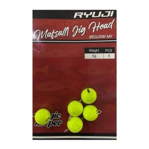 Ryuji Mafsallı Jig Head Zoka 5gr 5 Adet Yellow UV