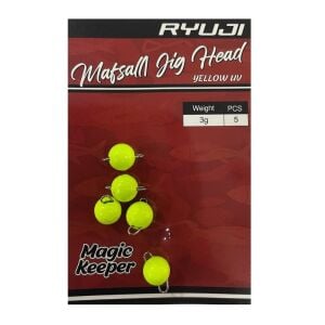 Ryuji Mafsallı Jig Head Zoka 3gr 5 Adet Yellow UV