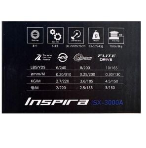 Okuma Inspira ISX-3000A Gunsmoke 8+1BB Spin Olta Makinesi