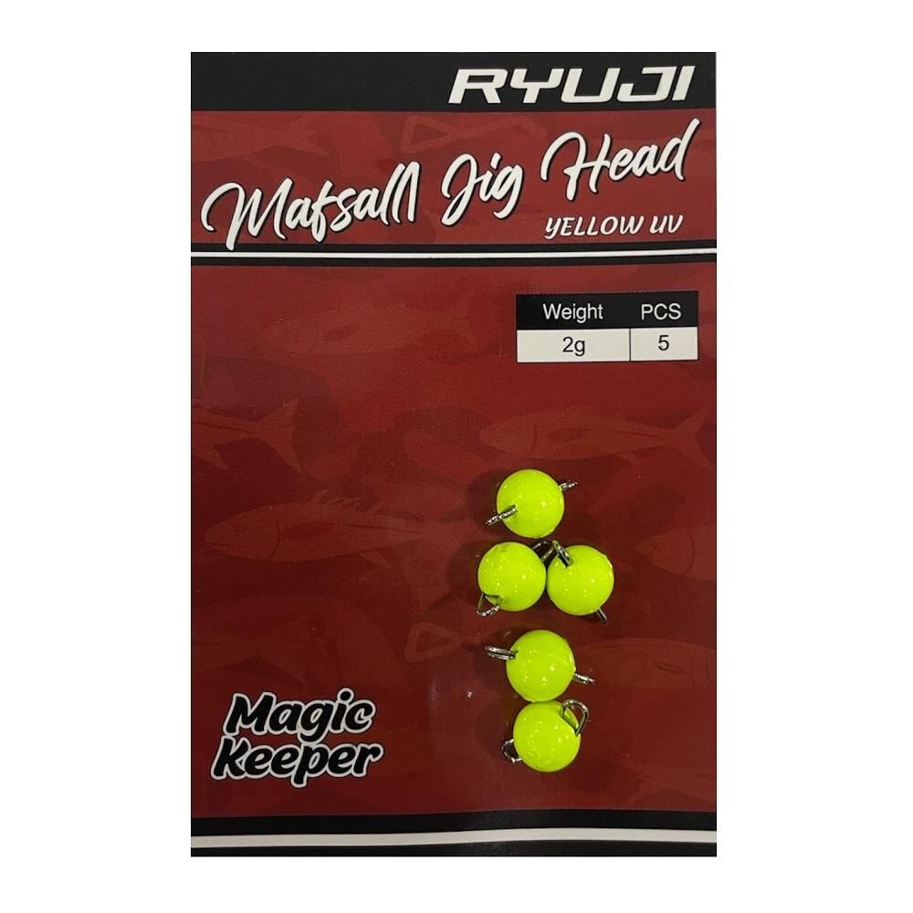 Ryuji Mafsallı Jig Head Zoka 2gr 5 Adet Yellow UV