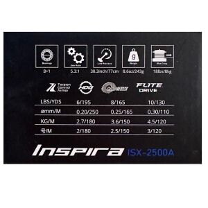 Okuma Inspira ISX-2500A Gunsmoke 8+1BB Spin Olta Makinesi