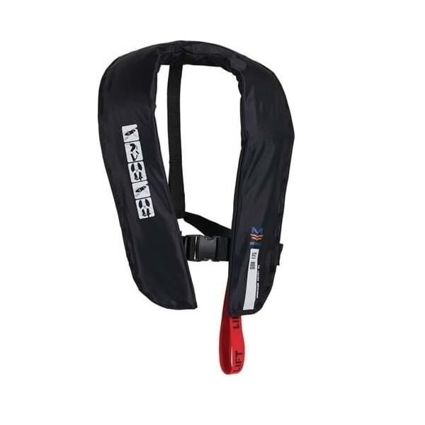 Mesica Otomatik Şişen Can Yeleği Siyah 150 Newton