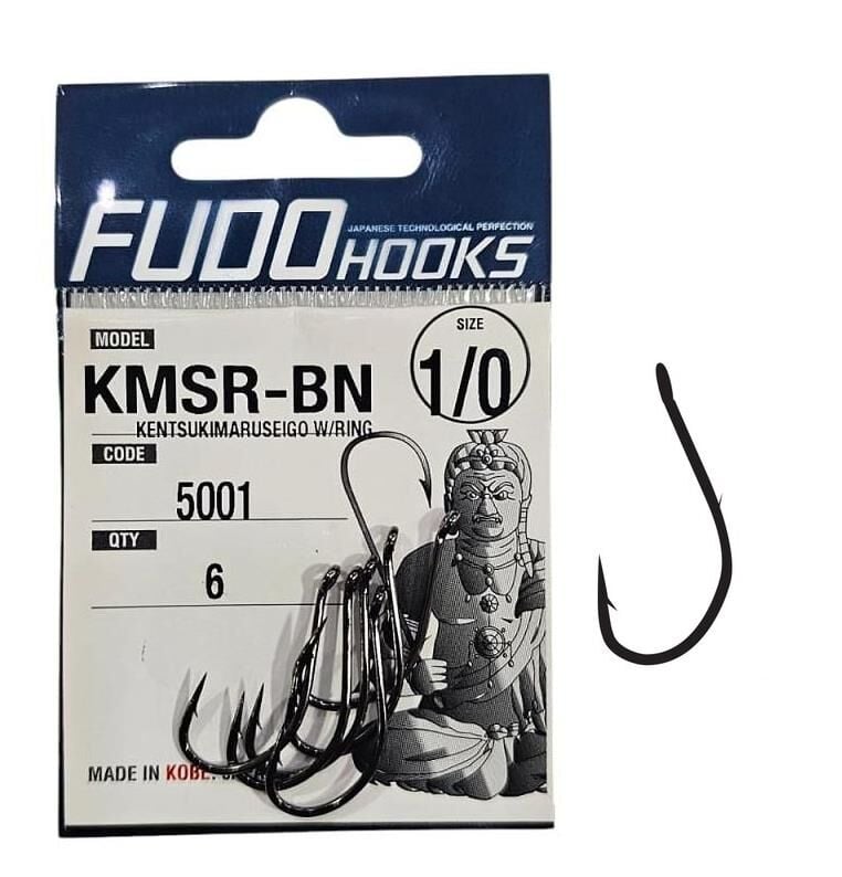 Fudo 5001 No:1/0 KMSR Black Nikel Olta İğnesi 6 Adet
