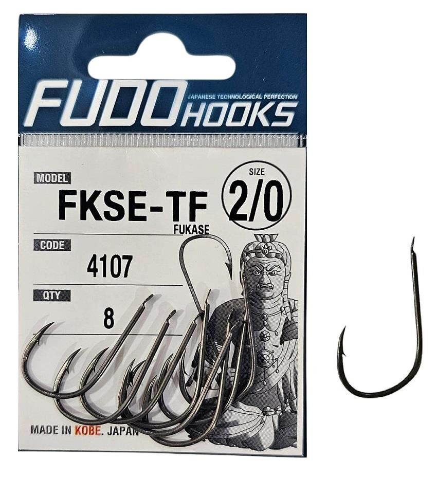 Fudo 4107 No:2/0 Fukase Teflon Olta İğnesi 8 Adet