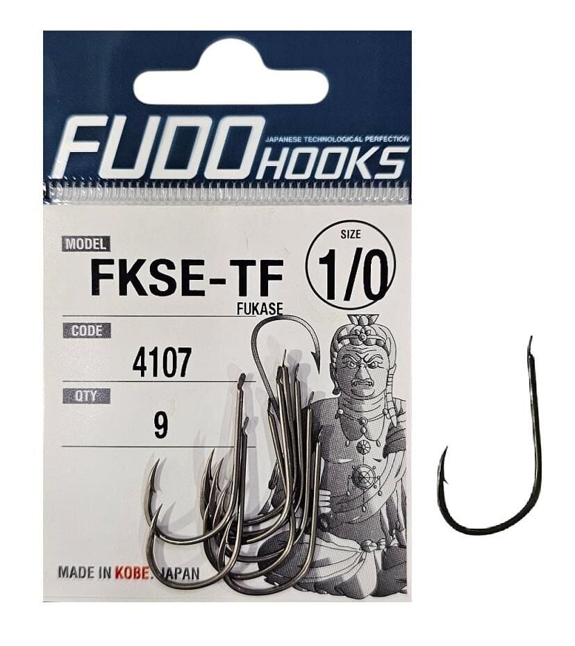 Fudo 4107 No:1/0 Fukase Teflon Olta İğnesi 9 Adet