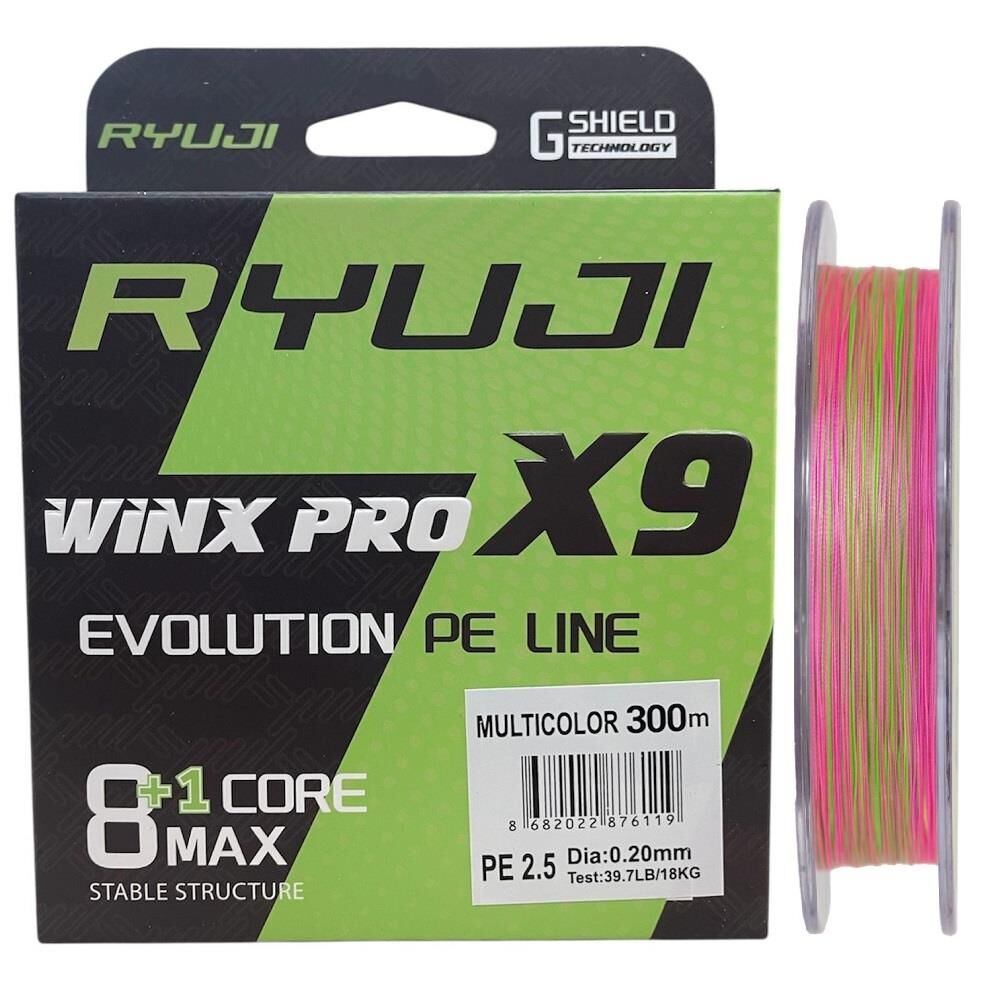 Ryuji WinX Pro X9 300mt 0.20mm İp Misina Multi Color