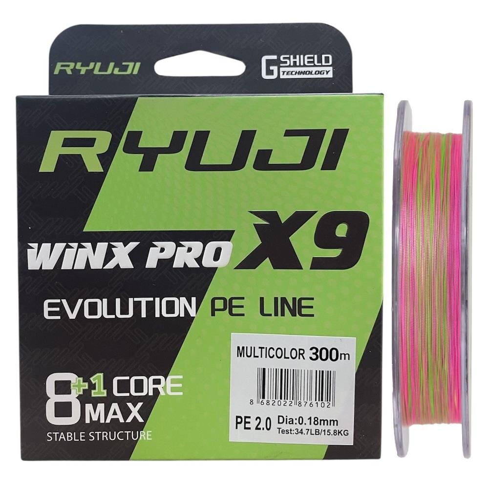 Ryuji WinX Pro X9 300mt 0.18mm İp Misina Multi Color