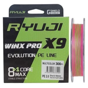 Ryuji WinX Pro X9 300mt 0.18mm İp Misina Multi Color